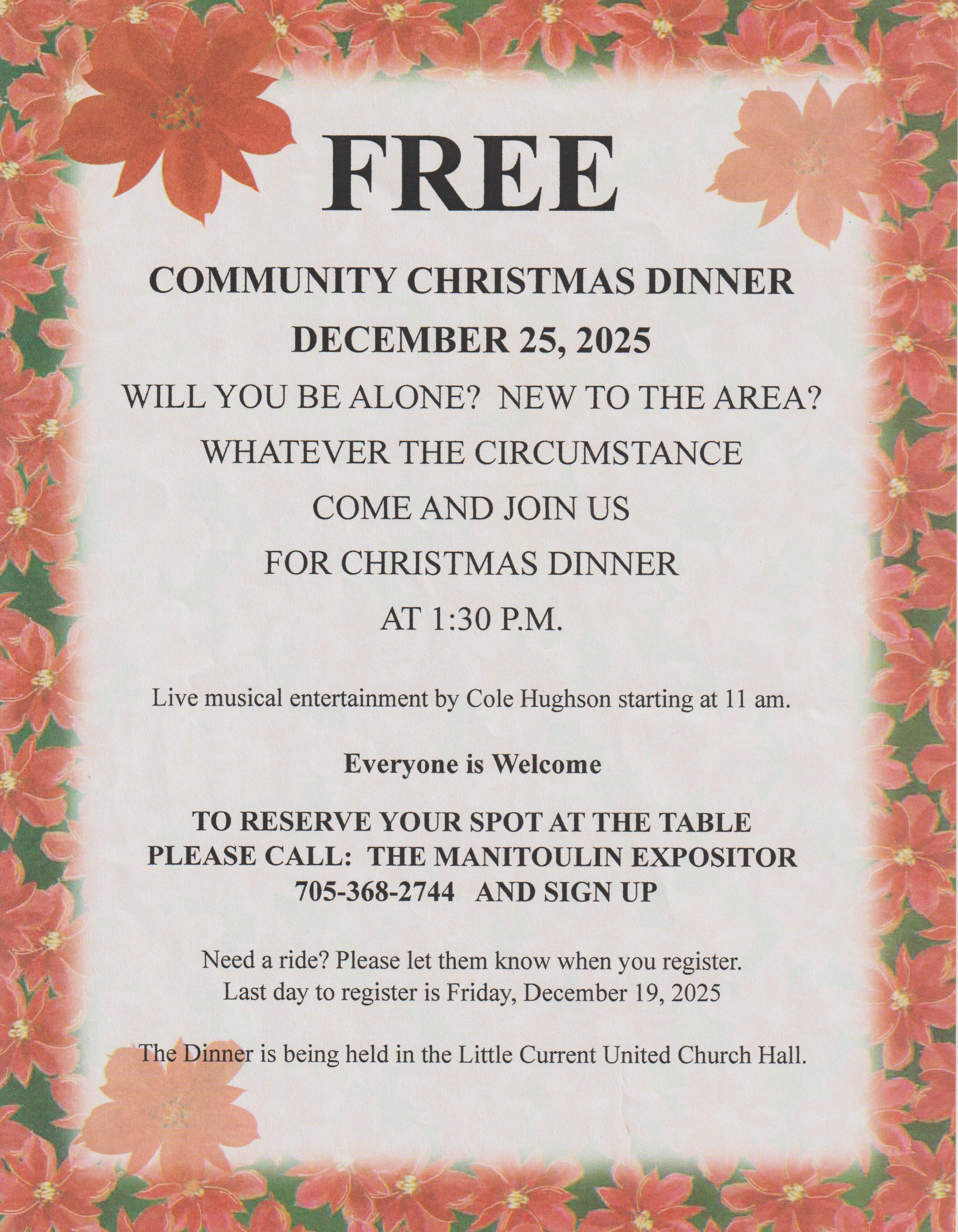 Community Christmas Dinner